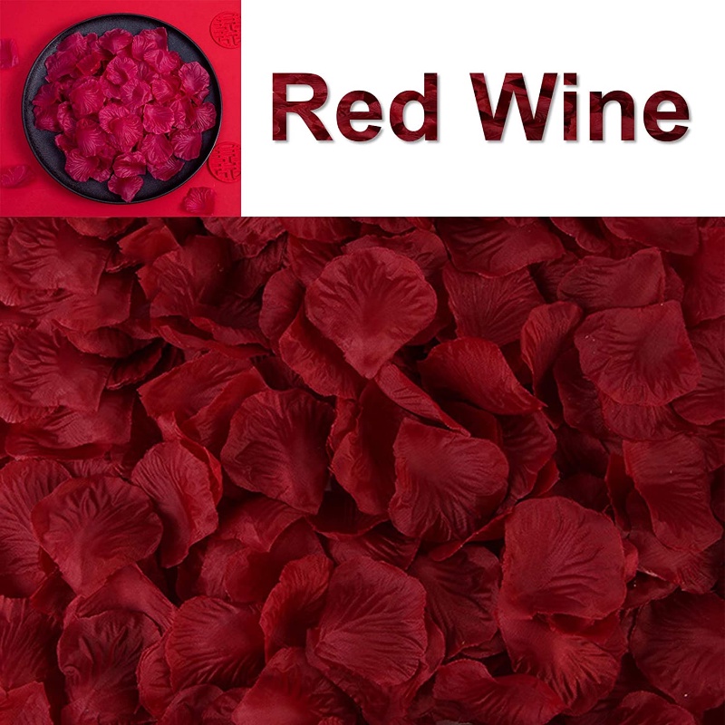 Set 100 Cánh Hoa Hồng Nhiều Màu Sắc Dùng Trang Trí Bữa Tiệc