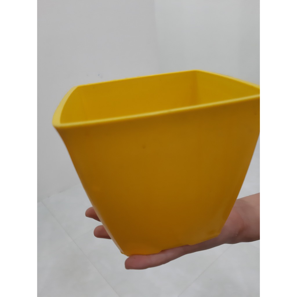 Chậu Vuông 16cm Trồng hoa Trồng cây để bàn Mini sân vườn