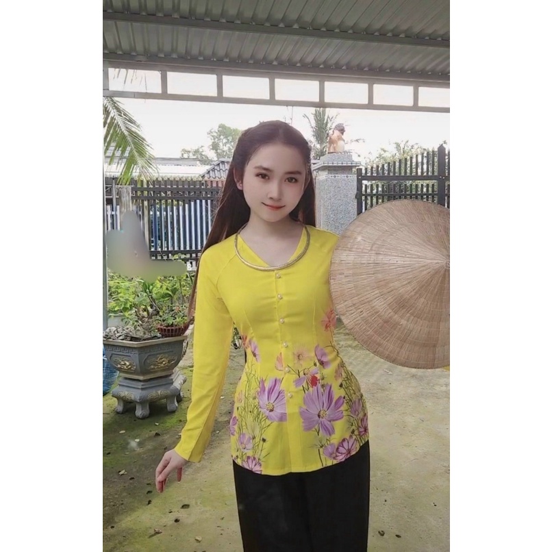 BỘ BÀ BA LỤA XUÂN VẢI MỀM MIN DỄ THƯƠNG