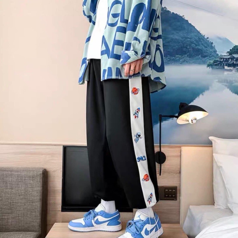 Quần LongPant Line Hoạ Tiết Có Dây Rút