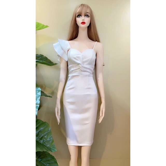 Đầm body 2 dây xoắn ngực cách điệu -Free size dưới 55kg -MS31B