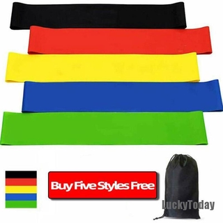 [LuckyToday] Resistance Bands Loop Exercise Elastic Band Fitness Training Rubber Gym Yoga