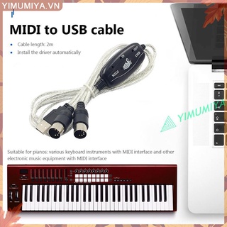 Cáp âm thanh chuyển đổi từ Midi sang USB dài 2m