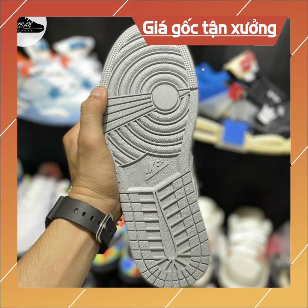 [FreeShip+ Hàng Xịn] Giày Jordan 1 Low Shadow Smoke Grey 1:1 Nam Nữ - Giày JD1 Bóng Rổ Thấp Trắng Xám Đen