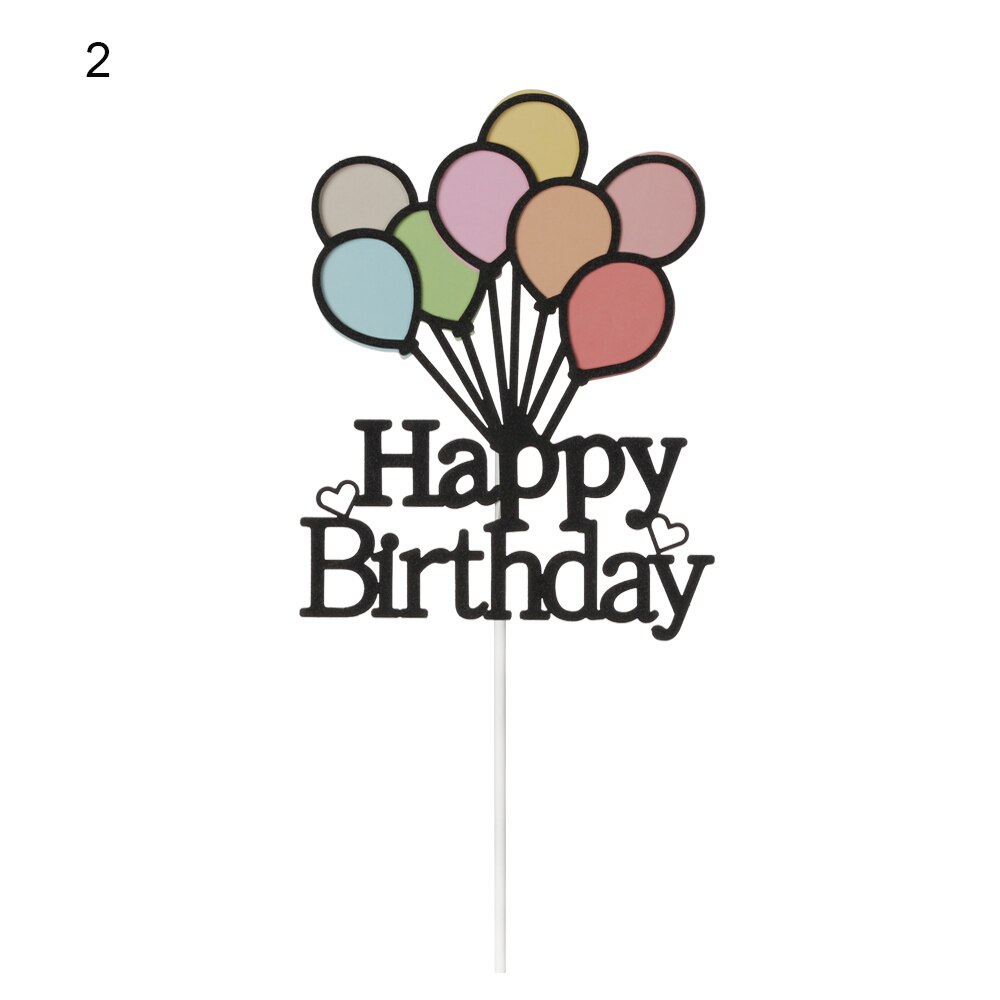 Dây Treo Trang Trí Bánh Kem Sinh Nhật Hai Lớp Nhiều Màu Sắc Mới