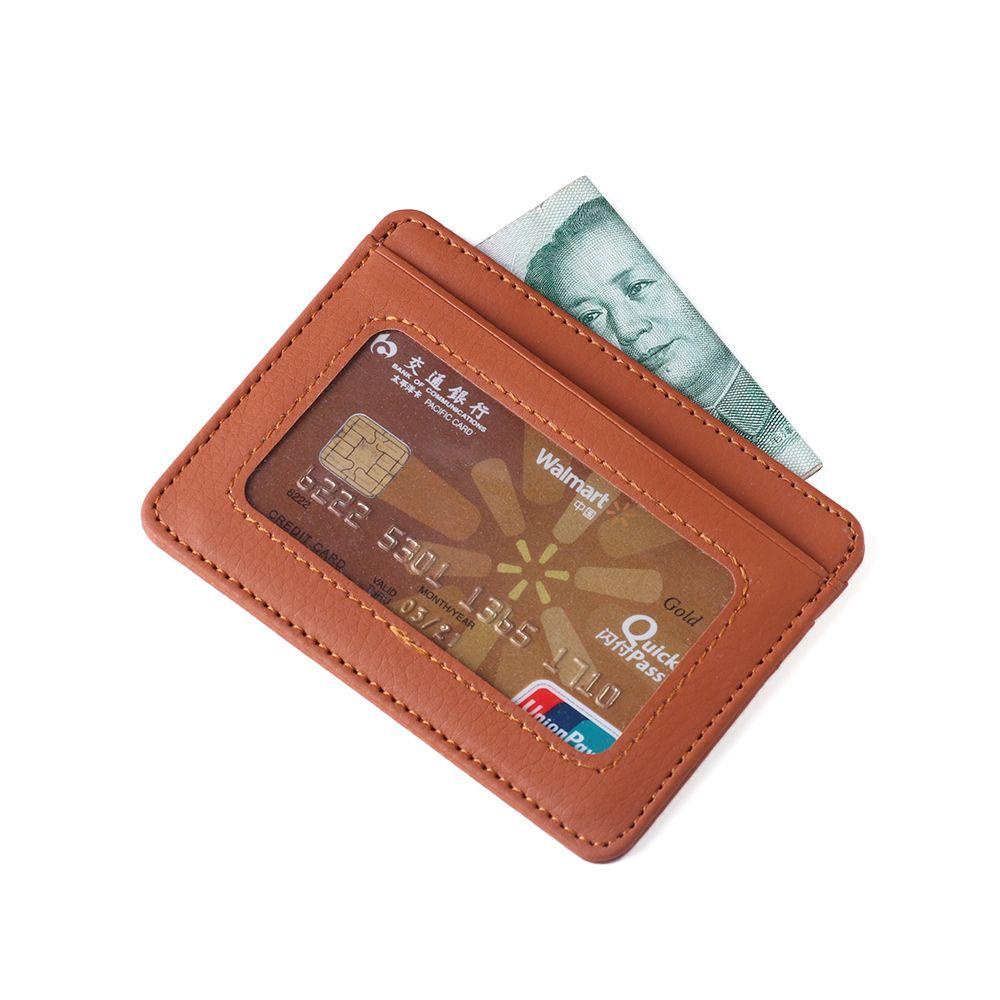 KENT1 Ví Đựng Tiền Xu Và Thẻ Họa Tiết Quả Vải Unisex
