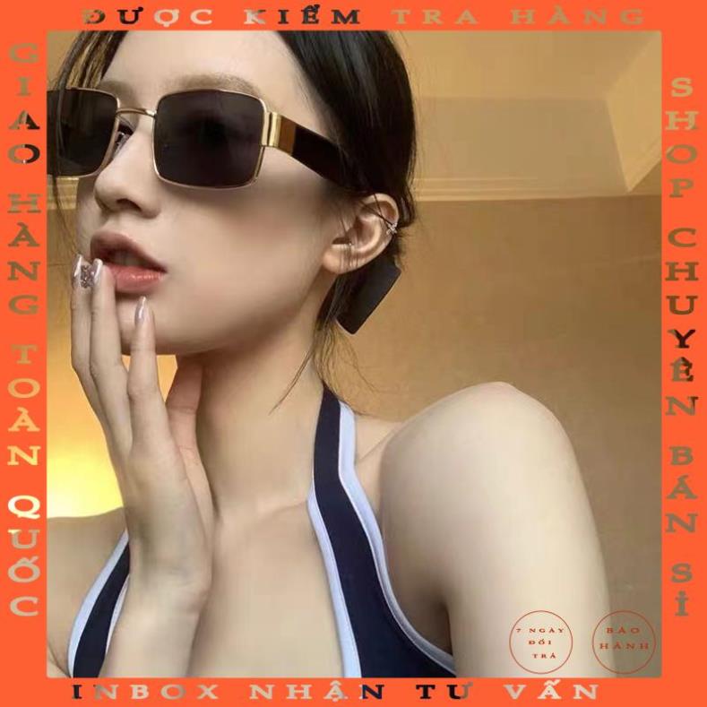 Kính Mát Nam Nữ Gọng Vuông Kim Loại Cao Cấp Chống UV 400 From Dáng Hàn Quốc Sang Chảnh Thời Trang Unisex ohathu