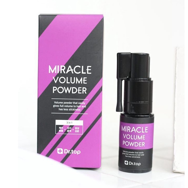 Xịt phồng tóc Dr.Top Miracle Volume Powder 3,5g + Dưỡng Tóc Natural World Argan Oil Of Morocco 100ml