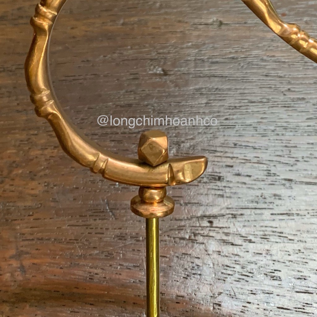 Bộ Móc Nẹp Đốt Trúc Đồng Đỏ Khuyên &amp; Đất