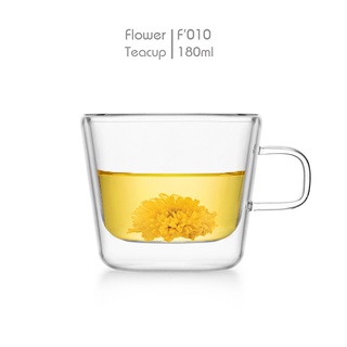 Bộ 2 tách thủy tinh chịu nhiệt 2 lớp F010 180mL - Bộ 2 ly thủy tinh 2 lớp cao cấp Samahome Shop