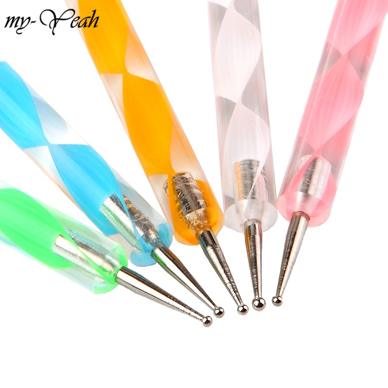 Bút chấm bi nail vẽ móng 2 đầu inox cao cấp phụ kiện nail chính hãng