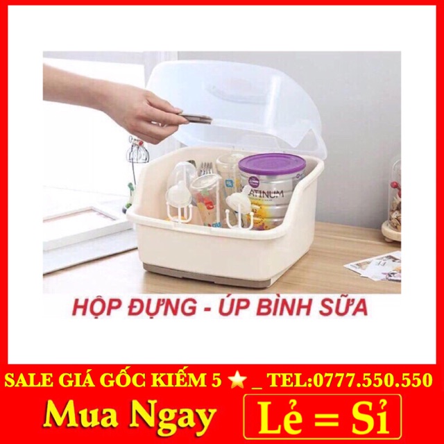 Hộp đựng úp bình sữa cao cấp