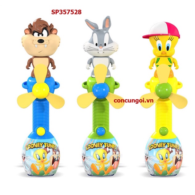 Kẹo cây quạt đồ chơi LOONEY TUNES Relkon 10g 12M