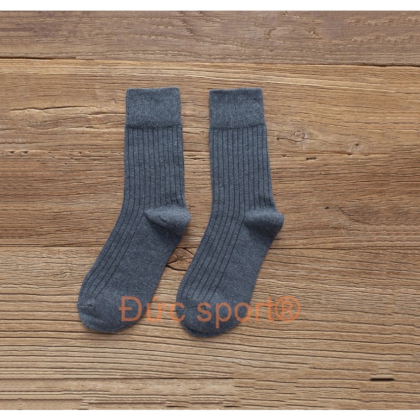 Tất cổ nhún, tất cổ cao, vớ nữ dài vải cotton co dãn phong cách hàn quốc vintage nhiều màu Đức sport