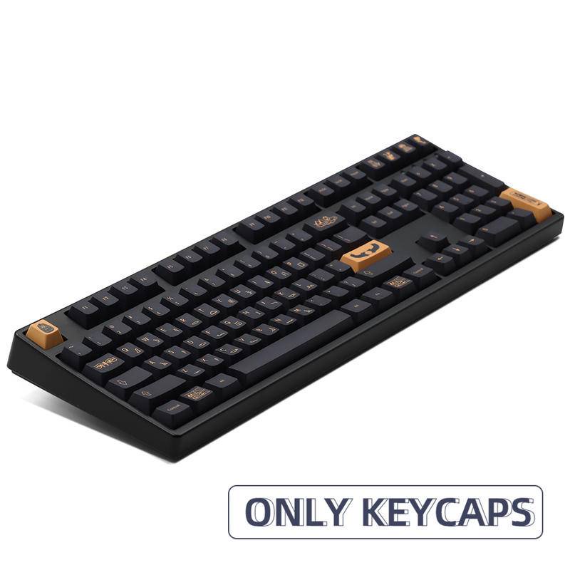 129 Keys Pharaoh Keycaps  PBT Five Sides Sublimation   Profile For GMK Cherry 64/68/84/96/104MX Switch Mechanical Keyboard