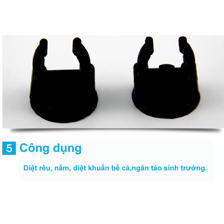 Đèn UV 5W Diệt Tảo Diệt Khuẩn Cho Bể Cá Cao Cấp Sterilization King 107 - uvkinh5w