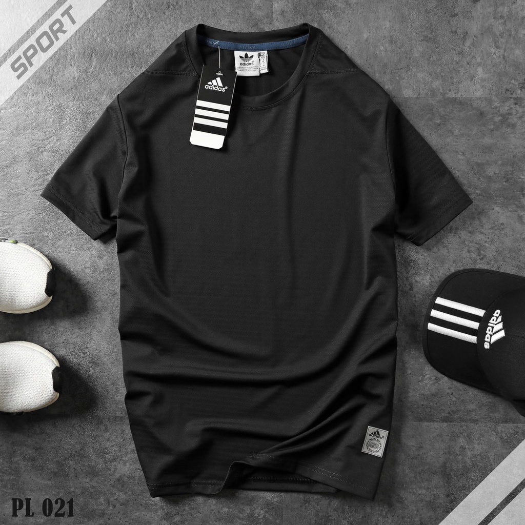 Áo Adidas phối 3 sọc sau lưng, vải dệt kim vân ngang thoáng mát tốt, có size lớn 105kg