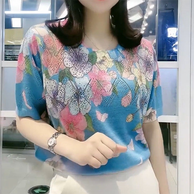 Áo Thun Ngắn Tay plus size Thời Trang Mùa Hè Hàn Quốc Dành Cho Nữ