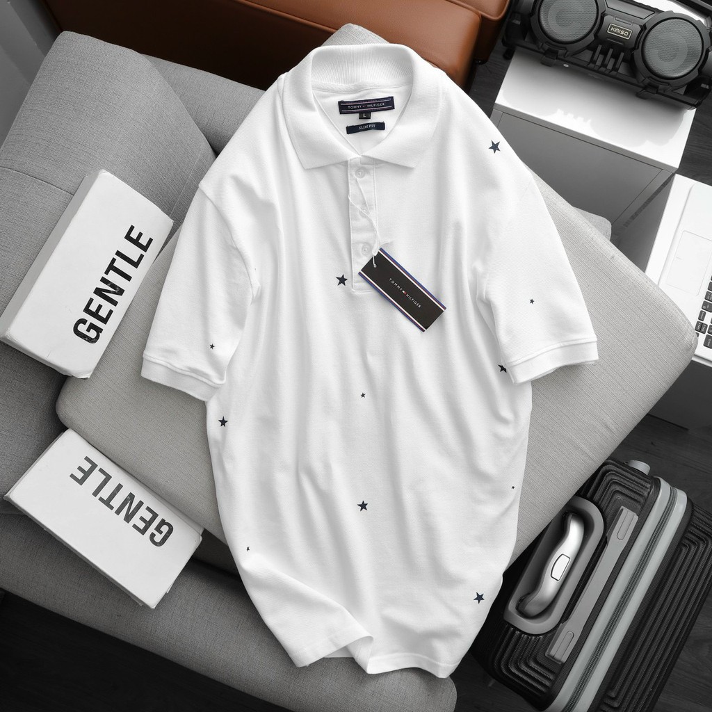 Áo Polo Nam Cổ Bẻ Vải Cotton Cao Cấp Họa Tiết Ngôi Sao, Áo Nam Có Cổ 5 Màu Basic Hàng Xuất Khẩu Form Đẹp Thoáng Mát | BigBuy360 - bigbuy360.vn