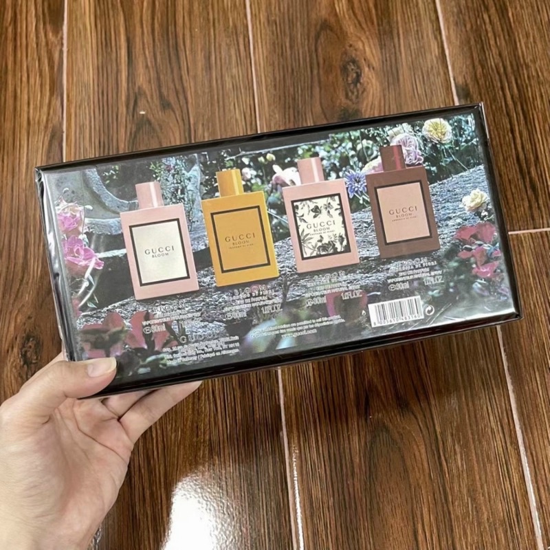 Set Nước Hoa Nữ Gucci Bloom mini 4 chai/ 30ml chai hàng Pháp - AM78