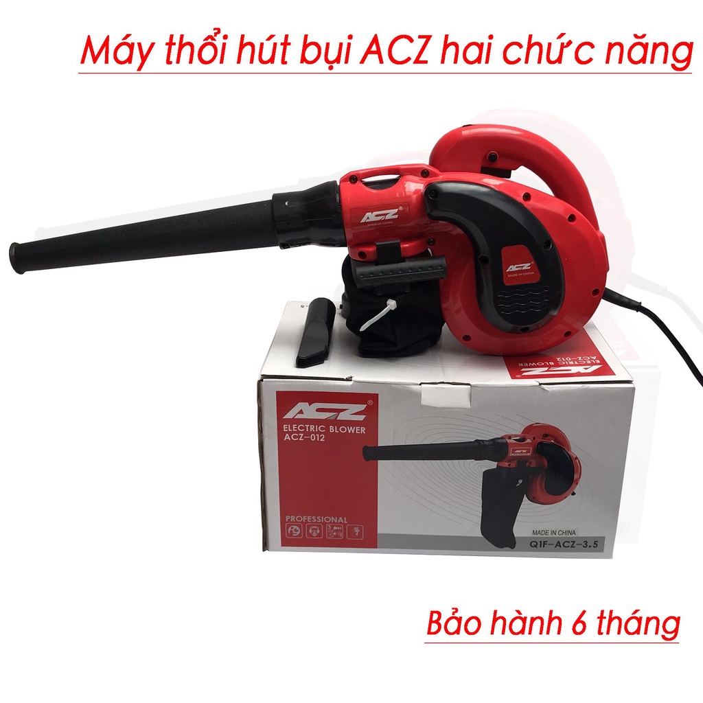 Máy thổi bụi cầm tay mini - ACZ 011- malaysia - 2 chức năng thổi hút, 6 cấp chỉnh tốc thổi bụi máy tính gia đình...