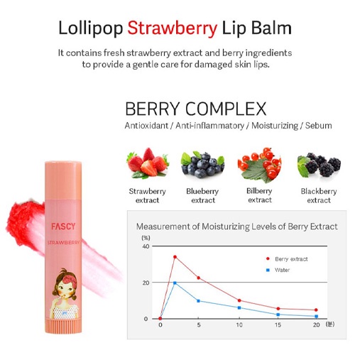 [FASCY] Lollipop Lip Balm 3.9g