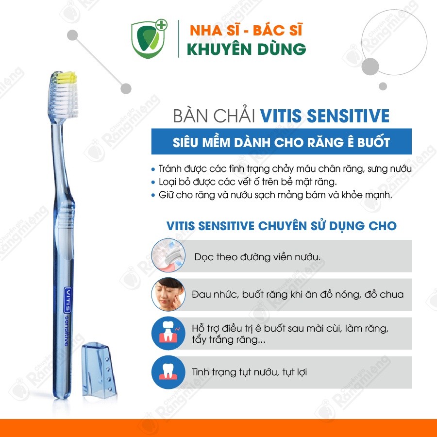 Bàn Chải Đánh Răng Dành Cho Tình Trạng Răng Ê Buốt Vitis Sensitive Campaign