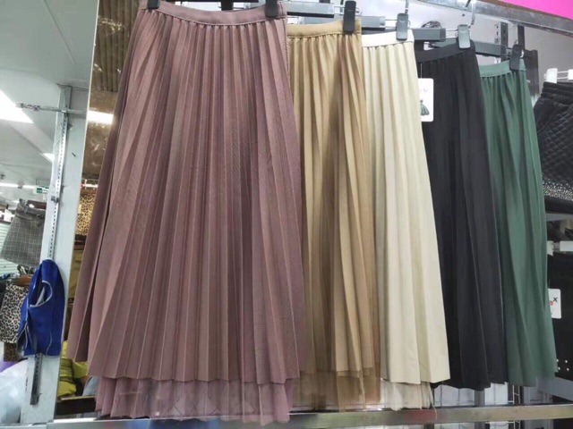 ⚡️FLASH SALE⚡️-CHÂN VÁY XẾP LI PHỐI VOAN MẶC 2 MẶT | BigBuy360 - bigbuy360.vn