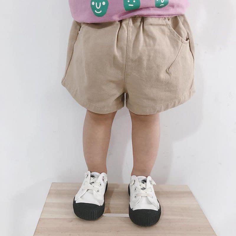 Quần sooc kaki unisex 4 màu có túi thật, size 8 - 20Kg