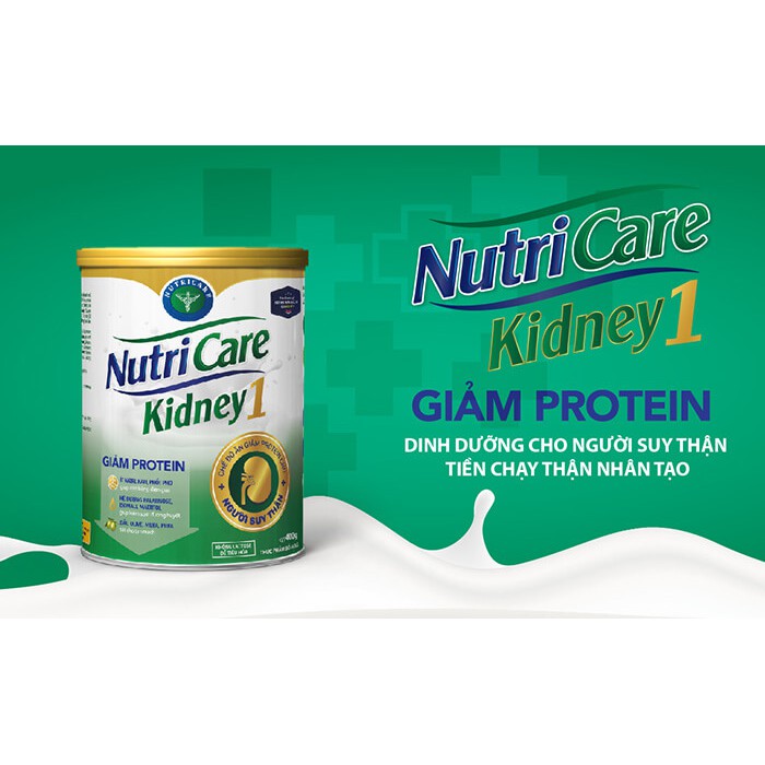 Sữa Nutricare Kidney 1 - Chế độ dinh dưỡng giảm protein cho bệnh nhân suy thận 900g