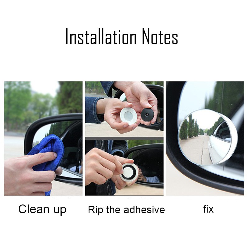 Gương cầu lồi gắn kính chiếu hậu xóa điểm mù cho xe hơi | BigBuy360 - bigbuy360.vn