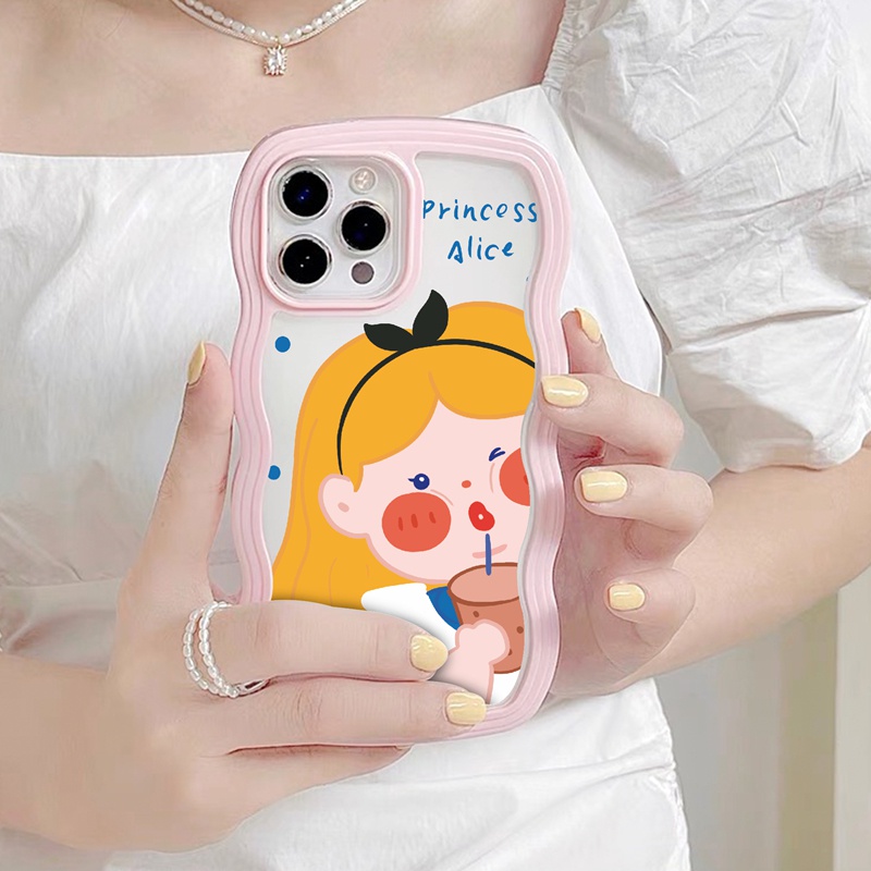 Suntaiho ốp lưng iphone Ốp điện thoại mềm in hình công chúa hoạt hình thích hợp cho iPhone 11 Pro 13 12 Pro Max 11 X XS Max XR 7 Plus