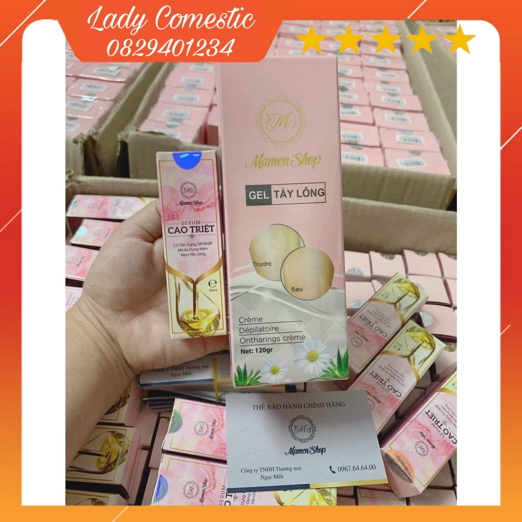 COMBO TẨY LÔNG MAMEN SHOP MẪU MỚI TẶNG CAO TRIỆT