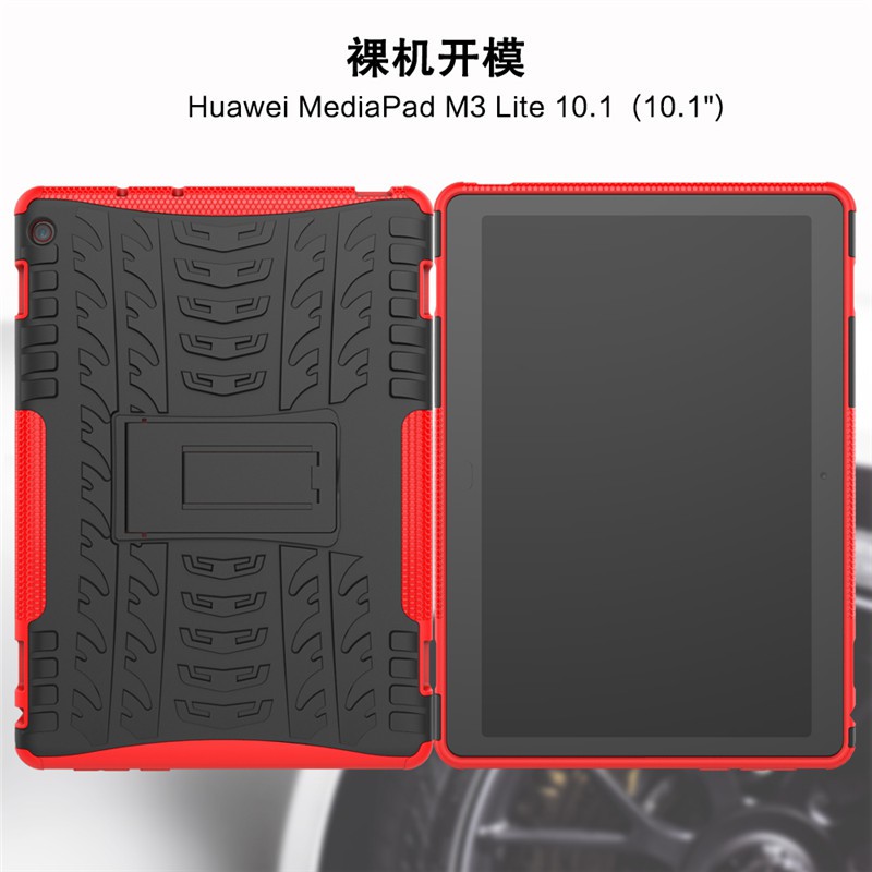 Ốp Máy Tính Bảng Silicon Chống Sốc Có Giá Đỡ Cho Huawei Mediapad M3 Lite 10