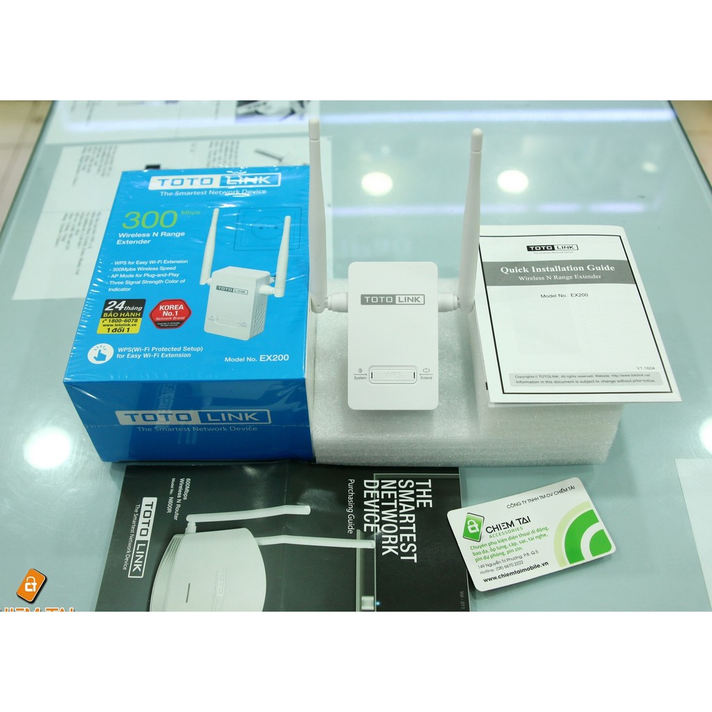 Bộ thu phát sóng wifi Totolink EX200 - [BH chính hãng 24 tháng]