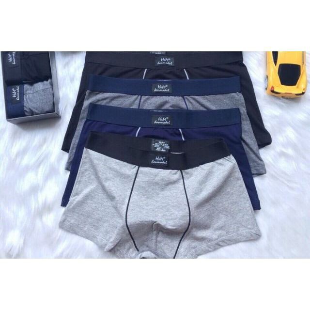 Hộp 3 quần sịp đùi , quần lót nam cao cấp, Chất liệu thun mềm mại co giãn tốt thoải mái. 999