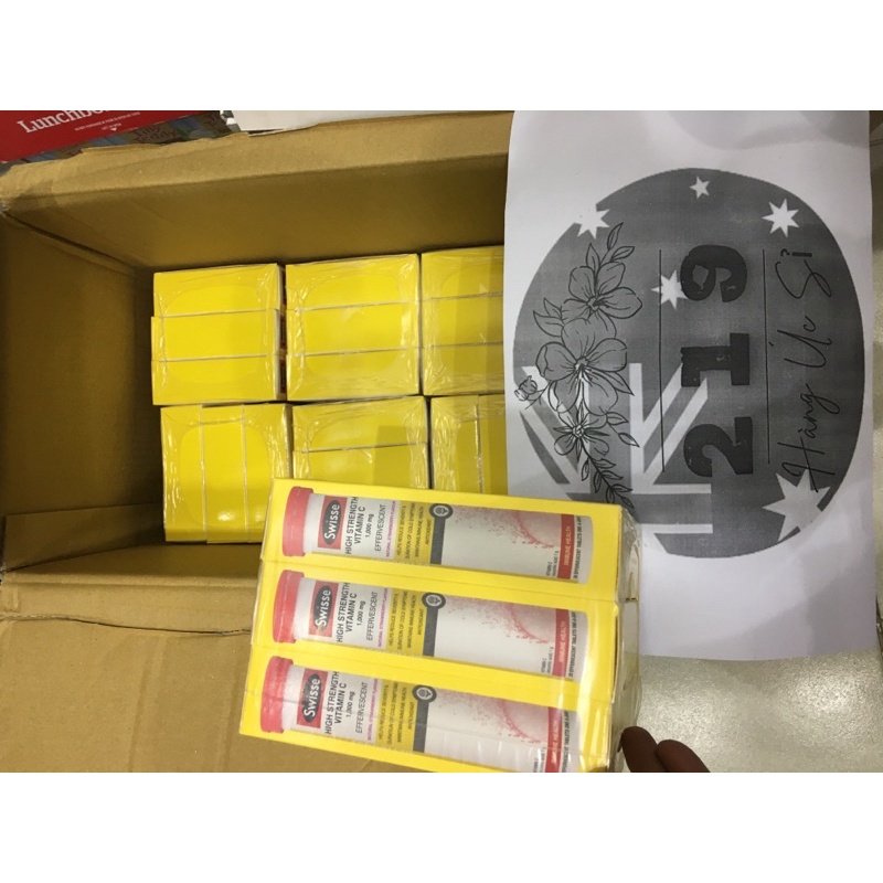 Viên sủi Swisse High Strength Vitamin C 1000mg ống 20 viên