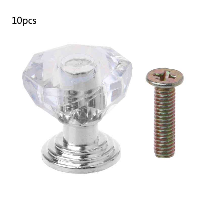 Bộ 10 tay nắm tủ bằng pha lê
