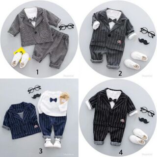 Set vest 3 chi tiết bé trai