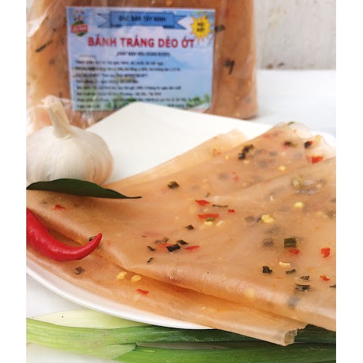 Bánh mới ngon, không phẩm màu - Bánh Tráng Dẻo Cay Tây Ninh 500g/1kg (ăn chay được)