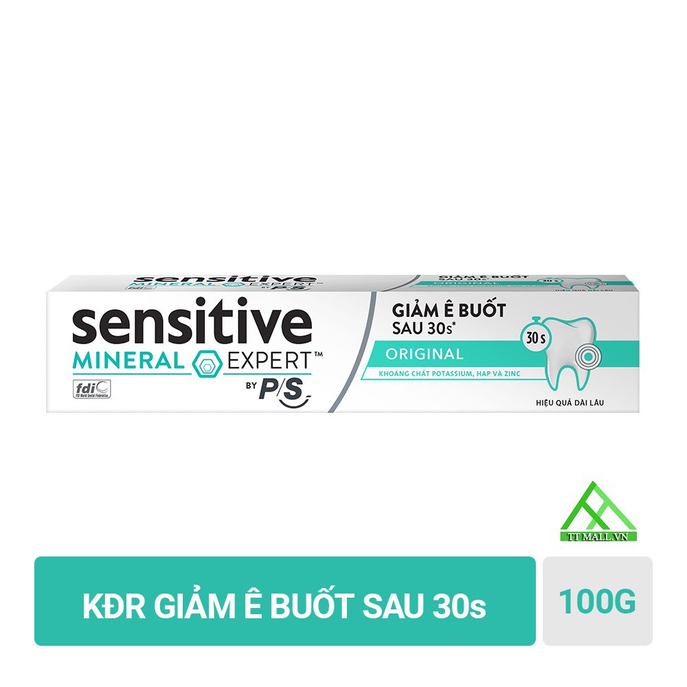 Kem Đánh Răng P/S Sensitive Expert Mineral Original 100g - Giảm Ê Buốt