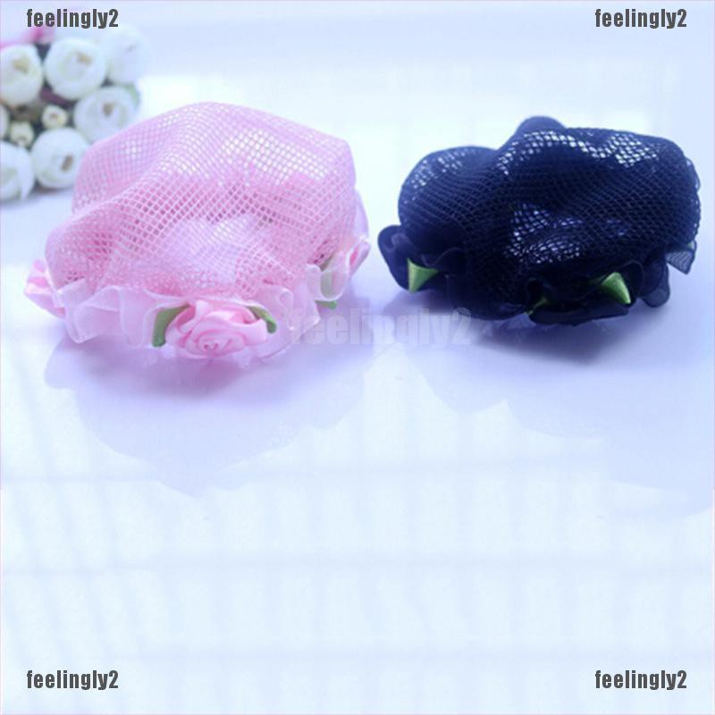 ❤Mặt Trời❤ Dây Buộc Tóc Lưới Hình Bông Hoa Xinh Xắn Cho Bé Gái