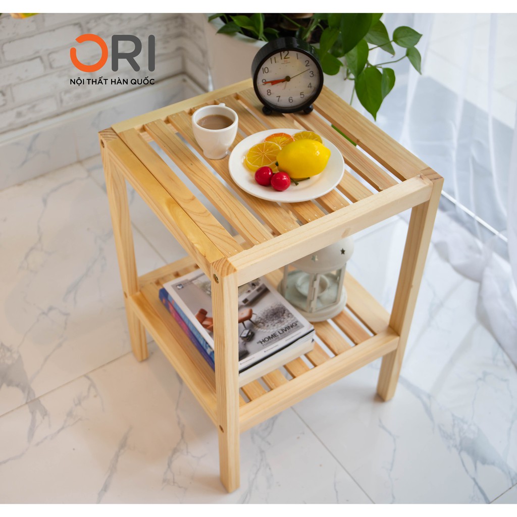 Kệ Gỗ Đầu Giường 2 Tầng Lắp Ráp Nhiều Màu - SHELF 2F - ORI NỘI THẤT HÀN QUỐC