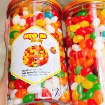 Kẹo bi trái cây hũ 500gr