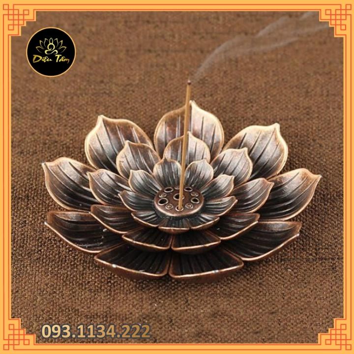 Đế cắm nhang vòng đặt hương cây dùng thắp hương để lư trầm phụ kiện thác khói trầm hương