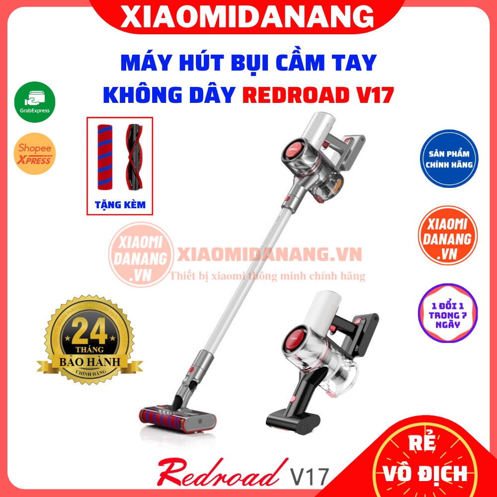 Máy hút bụi không dây cầm tay Xiaomi Redroad V17 Lực hút vô địch Bảo hành 24 tháng