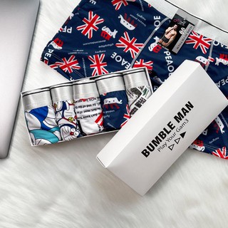 HỘP 5 quần sịp, quần lót nam cao cấp Bumble Man chất thun lạnh co giãn 4 chiều Doremon, hoạt hình