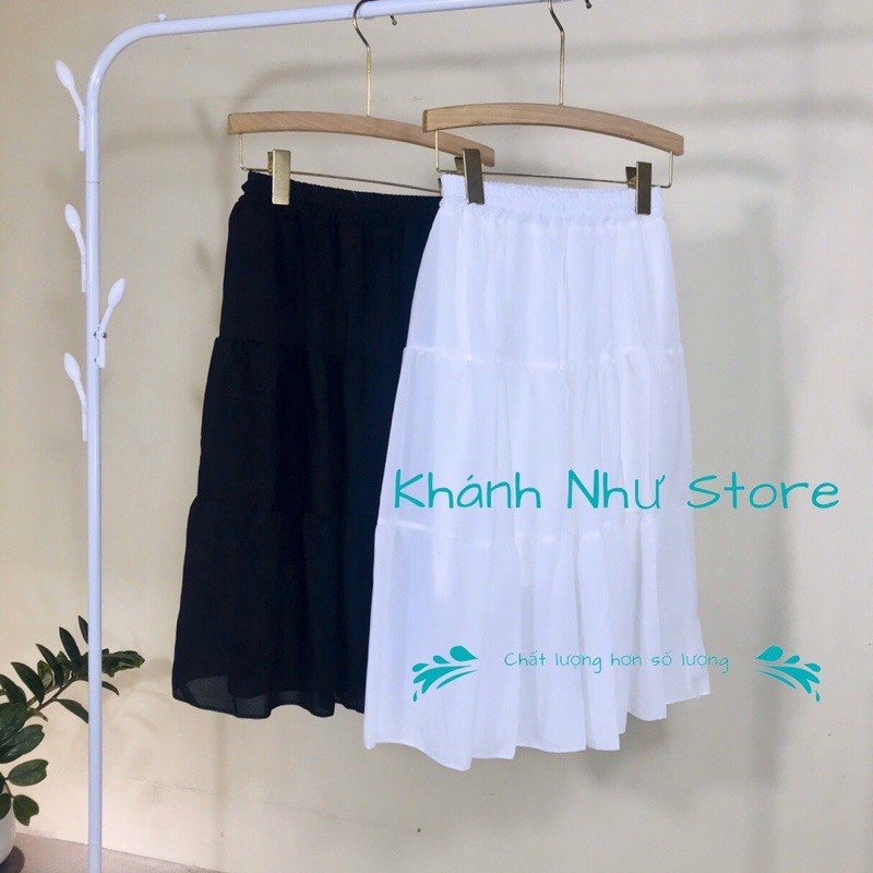 Chân váy Nữ- Chân Váy Vintage 2 lớp Siêu XInh