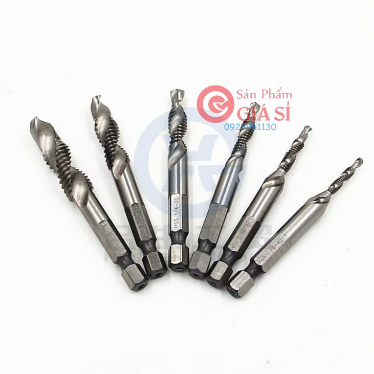 Bộ 6 mũi khoan taro tạo ren M3 - M10 ❤️freeship❤️