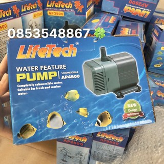 Máy bơm nước hồ cá lifetech ap4500 công suất 50w lưu lượng 2.300l dùng cho hồ cá cảnh, hòn non bộ